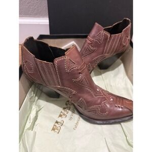 El Vaquero Ankle Boot Limited Edition Handmade in Italy Size 37 6.5‎ $850 Retail